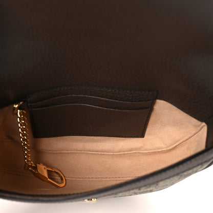 Gucci GG Supreme Monogram Textured Dollar Calfskin Web Mini Ophidia Flap Shoulder Bag Beige Ebony New Acero 5 of 10