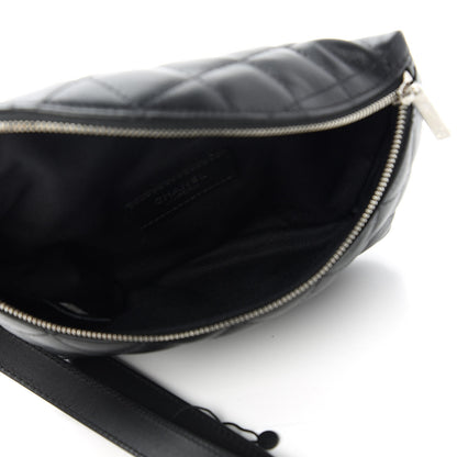 Chanel Calfskin Quilted Waist Belt Bag Black 5 of 10