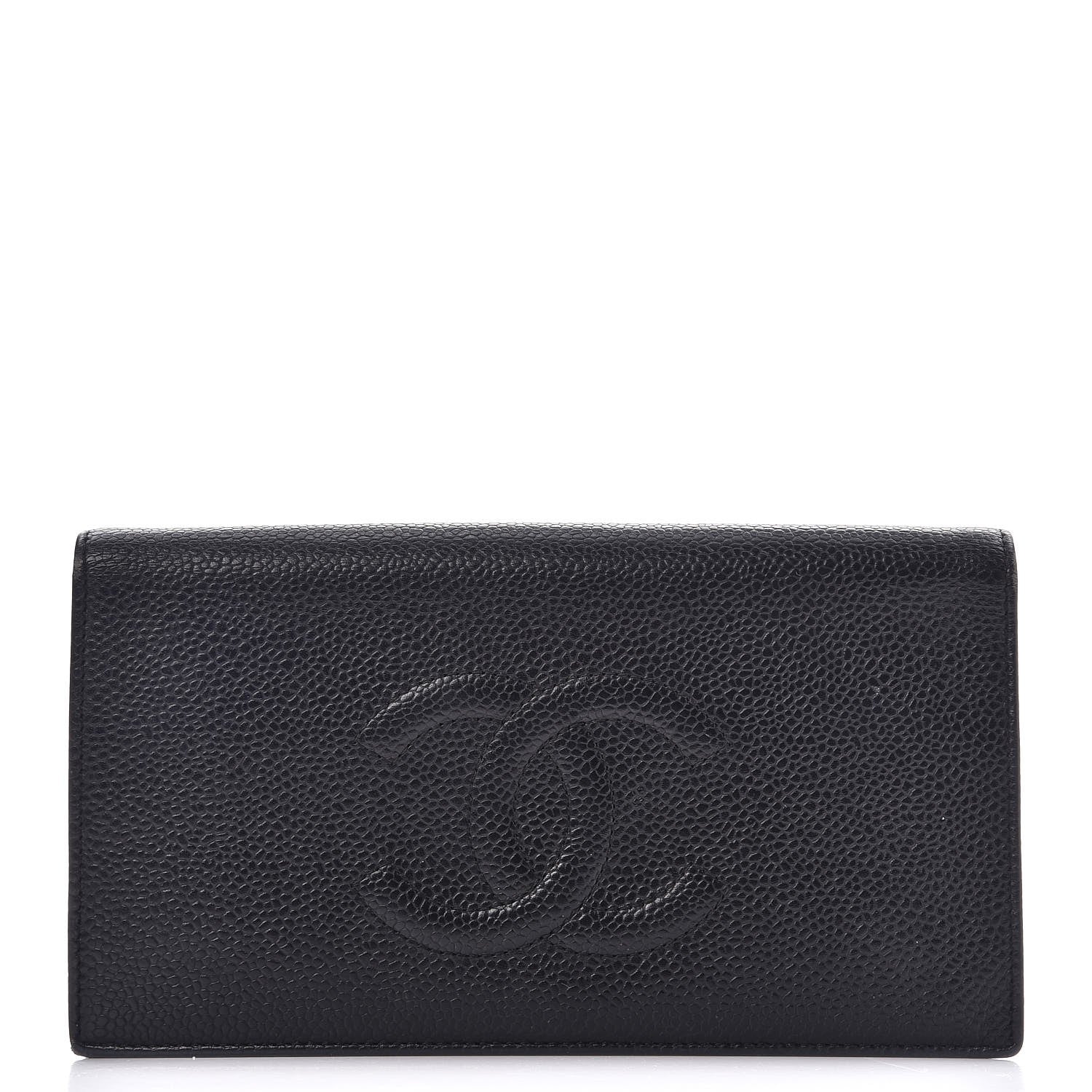 Chanel Caviar Timeless CC Yen Wallet Black 1 of 9