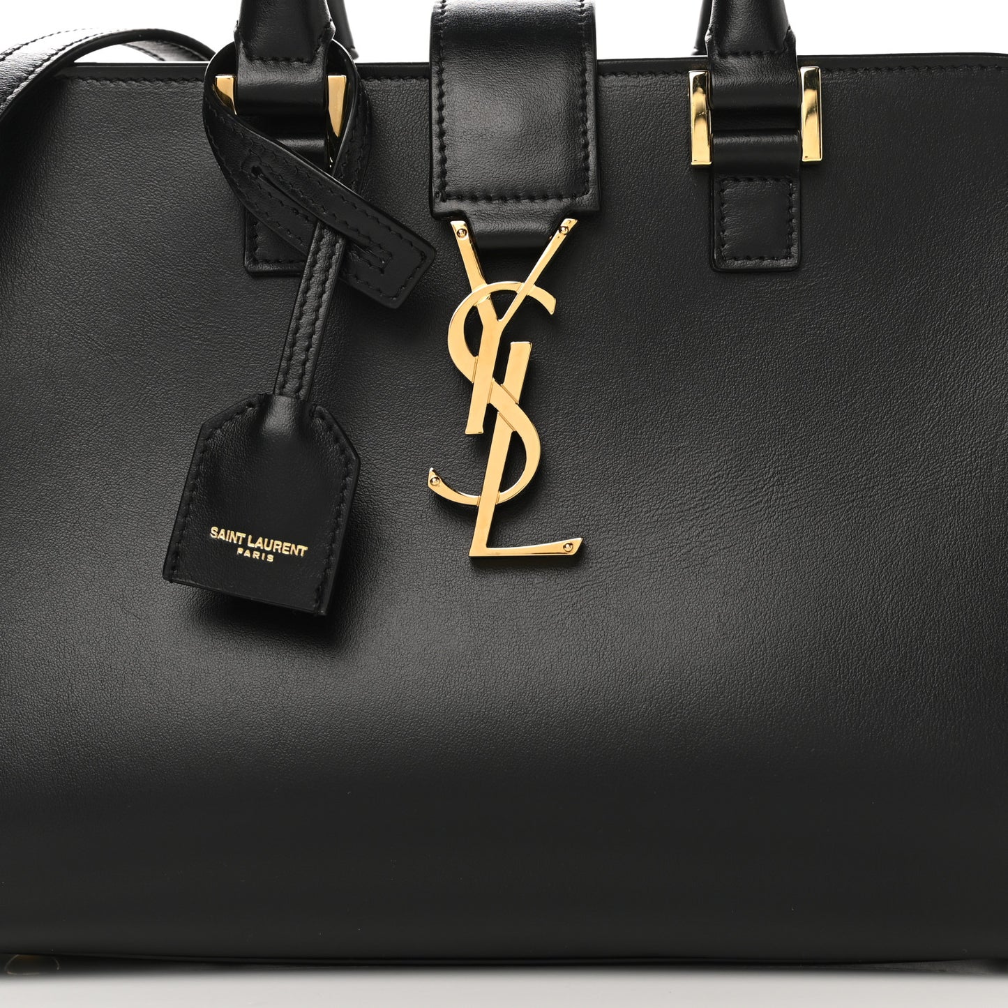 Calfskin Monogram Baby Cabas Black