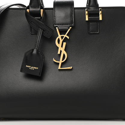 Saint Laurent Calfskin Monogram Baby Cabas Black 7 of 11