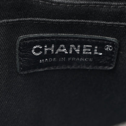 Chanel Grained Vegetal Calfskin Small Urban Shopping Tote Black 6 of 10