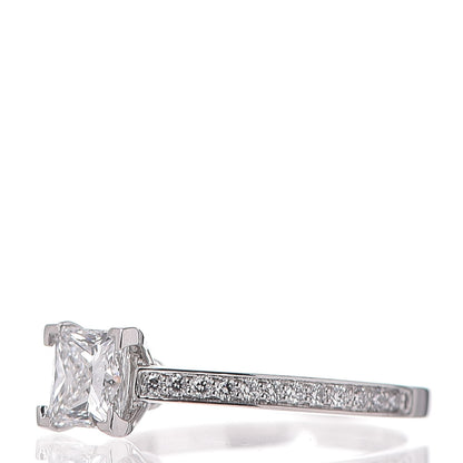 Tiffany Platinum Diamond .94ct Princess Grace Engagement Ring 54.5 7 3 of 8
