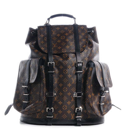 Louis Vuitton Monogram Macassar Christopher Backpack 1 of 7