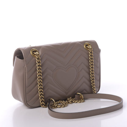 Gucci Calfskin Matelasse Small GG Marmont Shoulder Bag Porcelain Rose 3 of 10