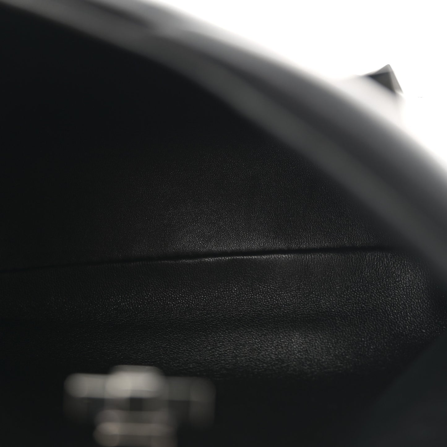 Nappa Monochrome Small Roman Stud The Handle Bag Black