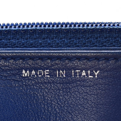 Chanel Lizard Boy Wallet on Chain WOC Blue 9 of 15