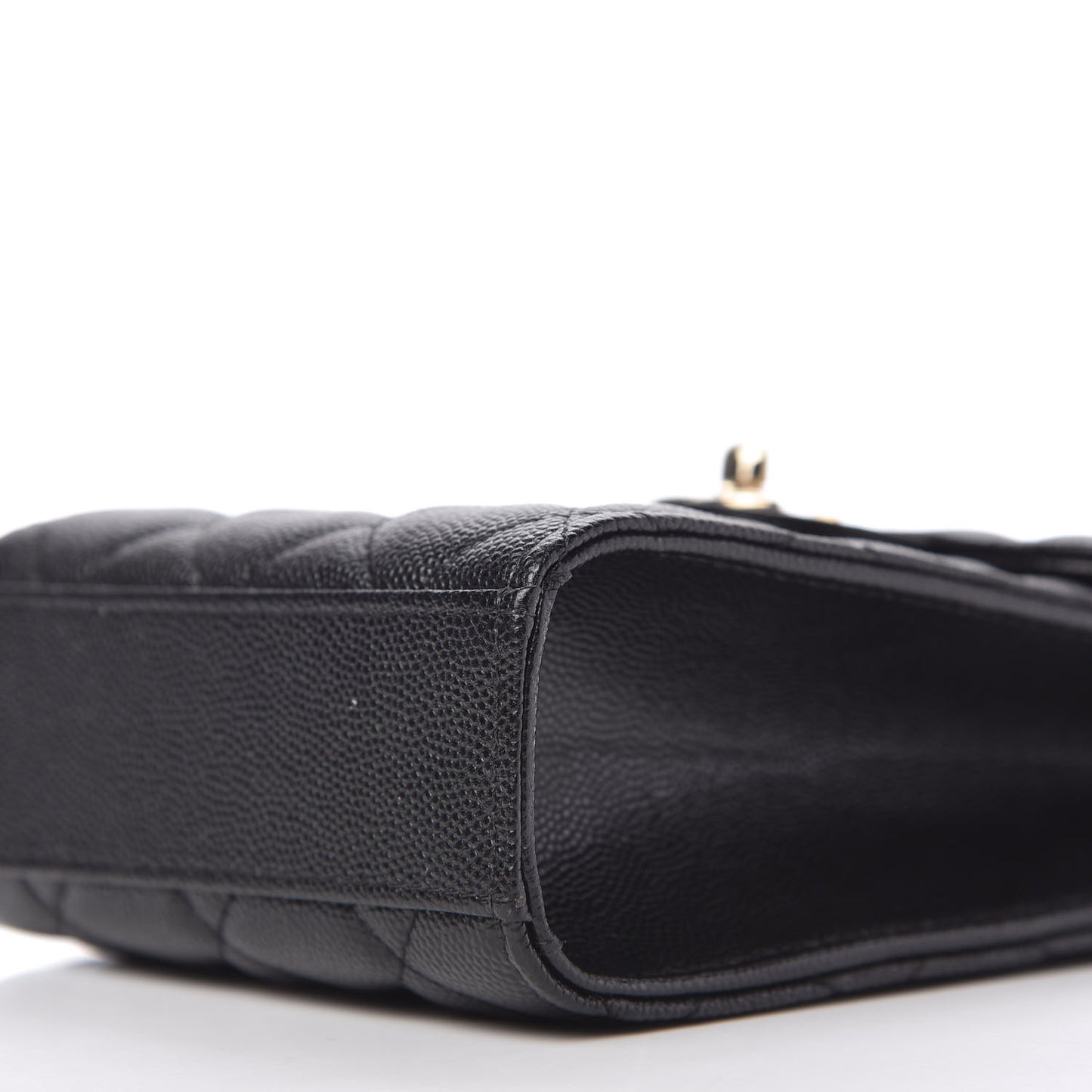 Caviar Quilted Classic Phone Holder Black