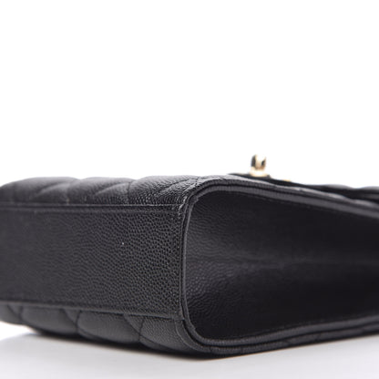 Chanel Caviar Quilted Classic Phone Holder Black 7 of 10