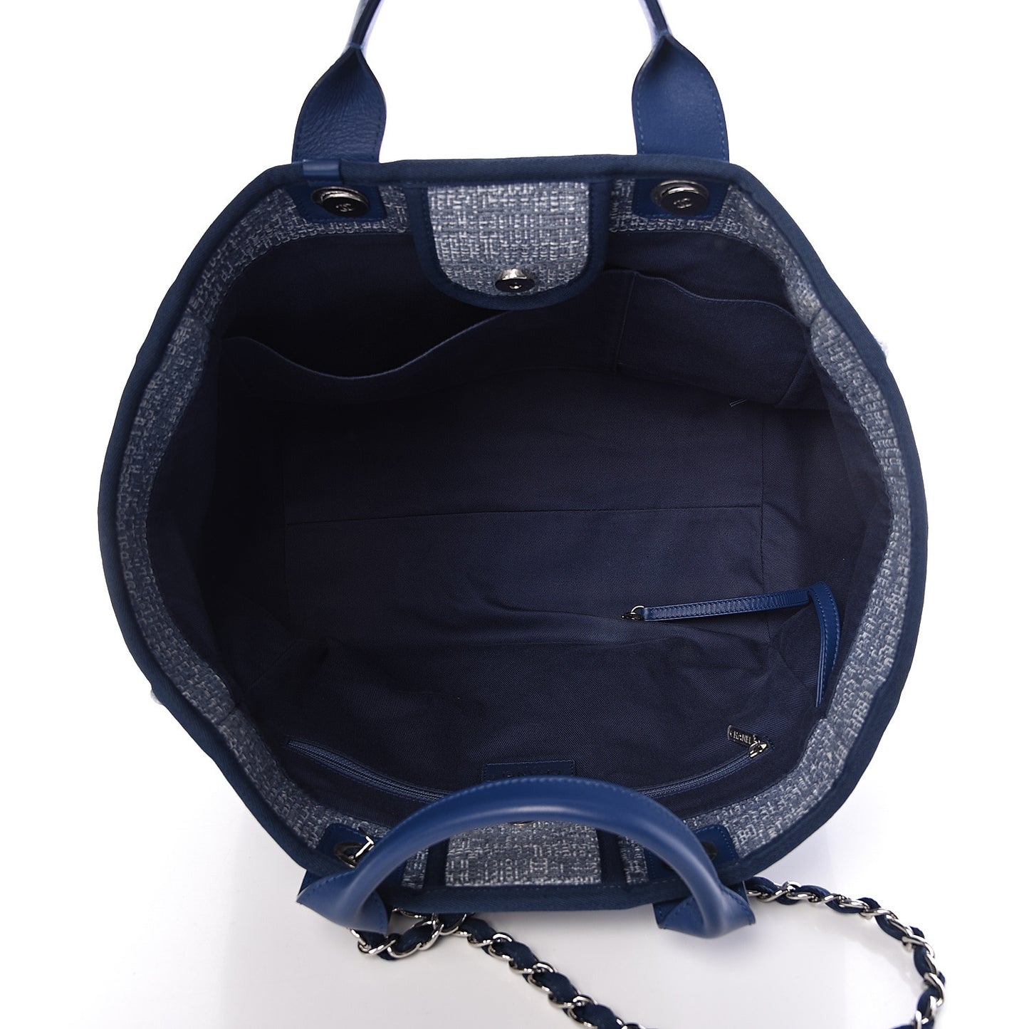 Canvas Large Deauville Tote Blue