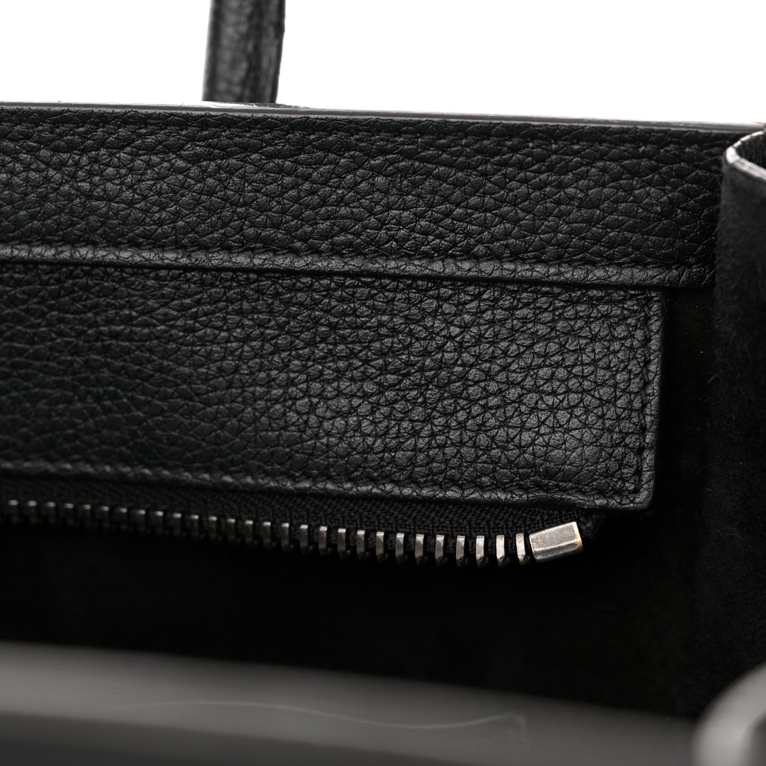 Celine Drummed Calfskin Micro Luggage Black 14 of 20