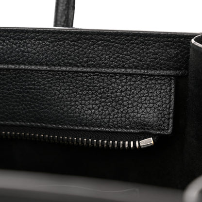 Celine Drummed Calfskin Micro Luggage Black 14 of 20