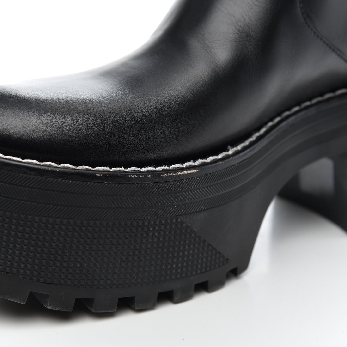 Calfskin Monogram Power Squad Flat Ankle Boots 39 Black