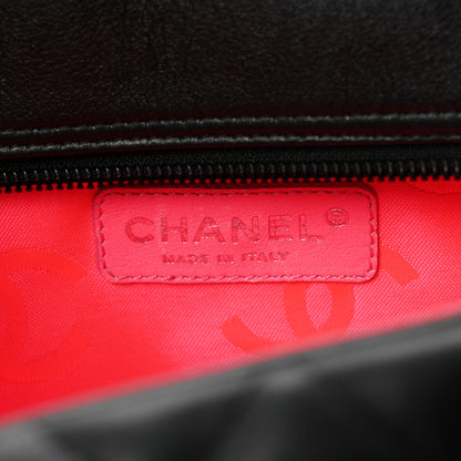 Chanel Calfskin Quilted Large Cambon Bowler Black 6 of 10