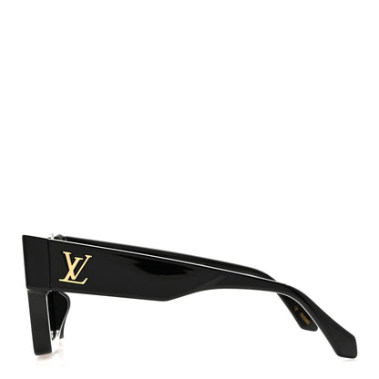 Louis Vuitton Acetate Swarovski Crystal Cyclone Sunglasses Z1578W Black 3 of 8