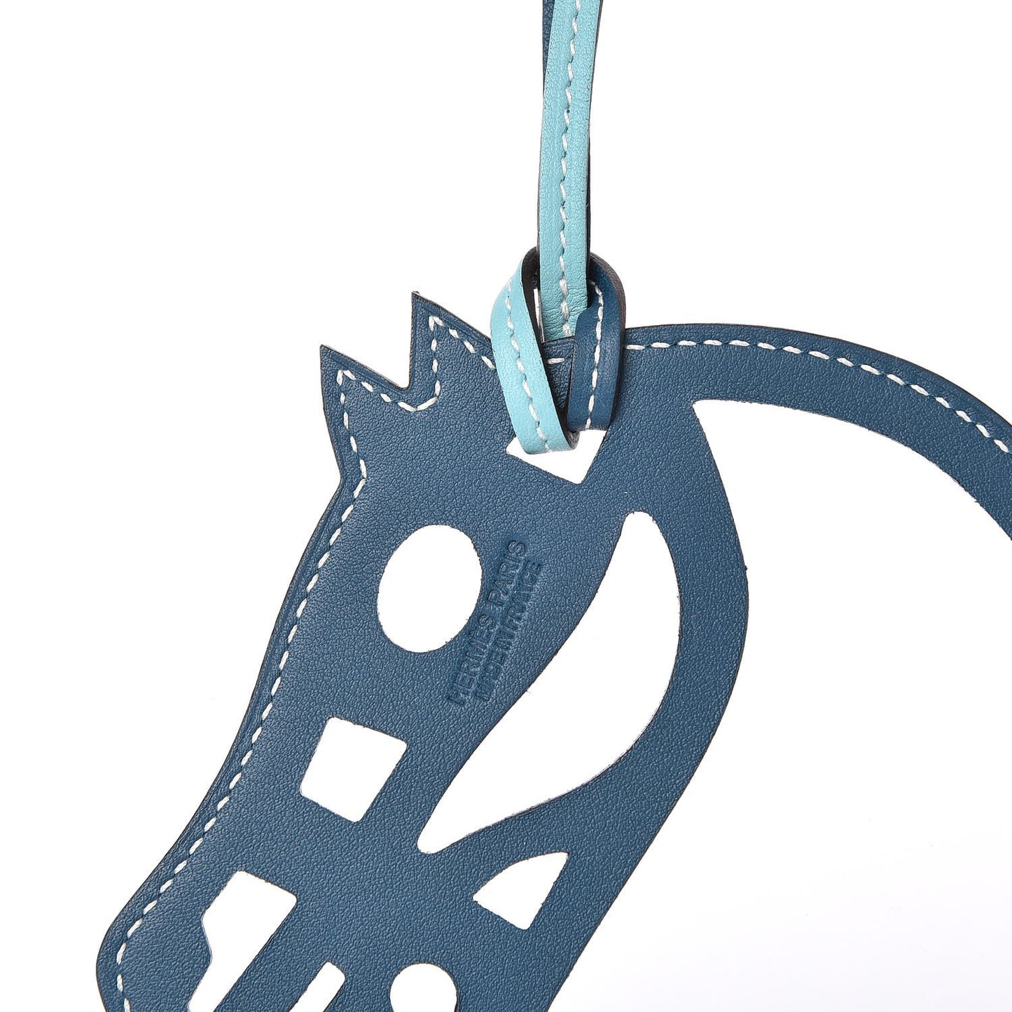 Swift Paddock Cheval Horse Bag Charm Colvert Bleu Atoll