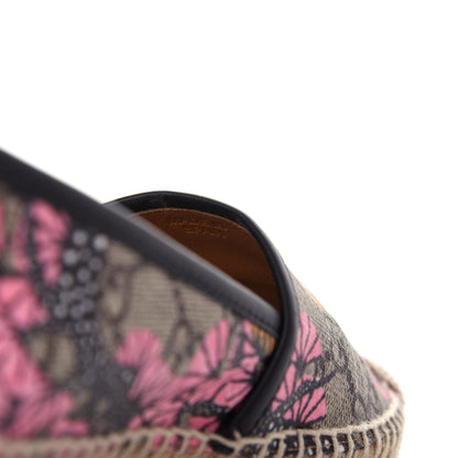 Gucci GG Supreme Monogram Bengal Espadrilles 36.5 Beige Crop Pink 10 of 11