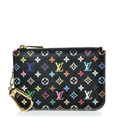 Louis Vuitton Monogram Multicolor Key Pouch Black Grenade 1 of 7