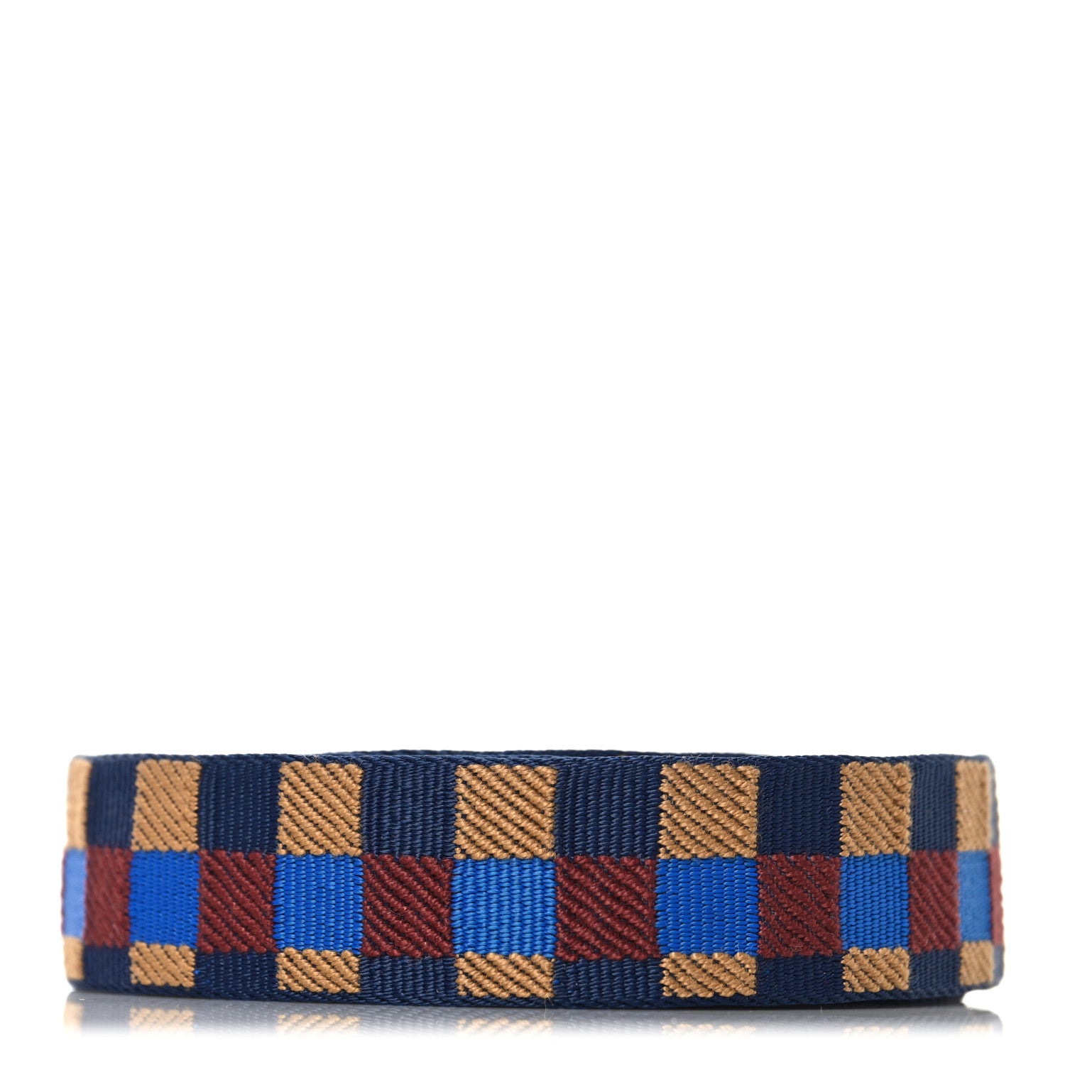 Hermes Toile Swift 25mm Maxi Quadrille Shoulder Strap Bleu Billard Biscuit Rouge H Black 2 of 4