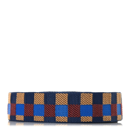 Hermes Toile Swift 25mm Maxi Quadrille Shoulder Strap Bleu Billard Biscuit Rouge H Black 2 of 4