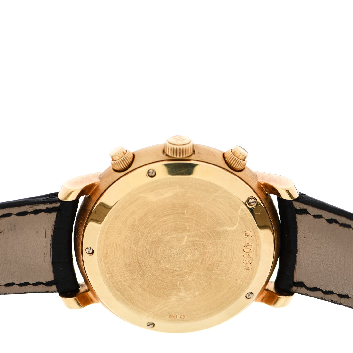 Audemars Piguet 18K Yellow Gold Alligator 41mm Jules Audemars Automatic Watch Black 25859BA 4 of 5