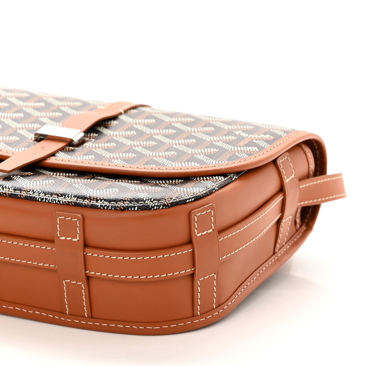 Goyardine Belvedere II PM Messenger Bag Black Gold