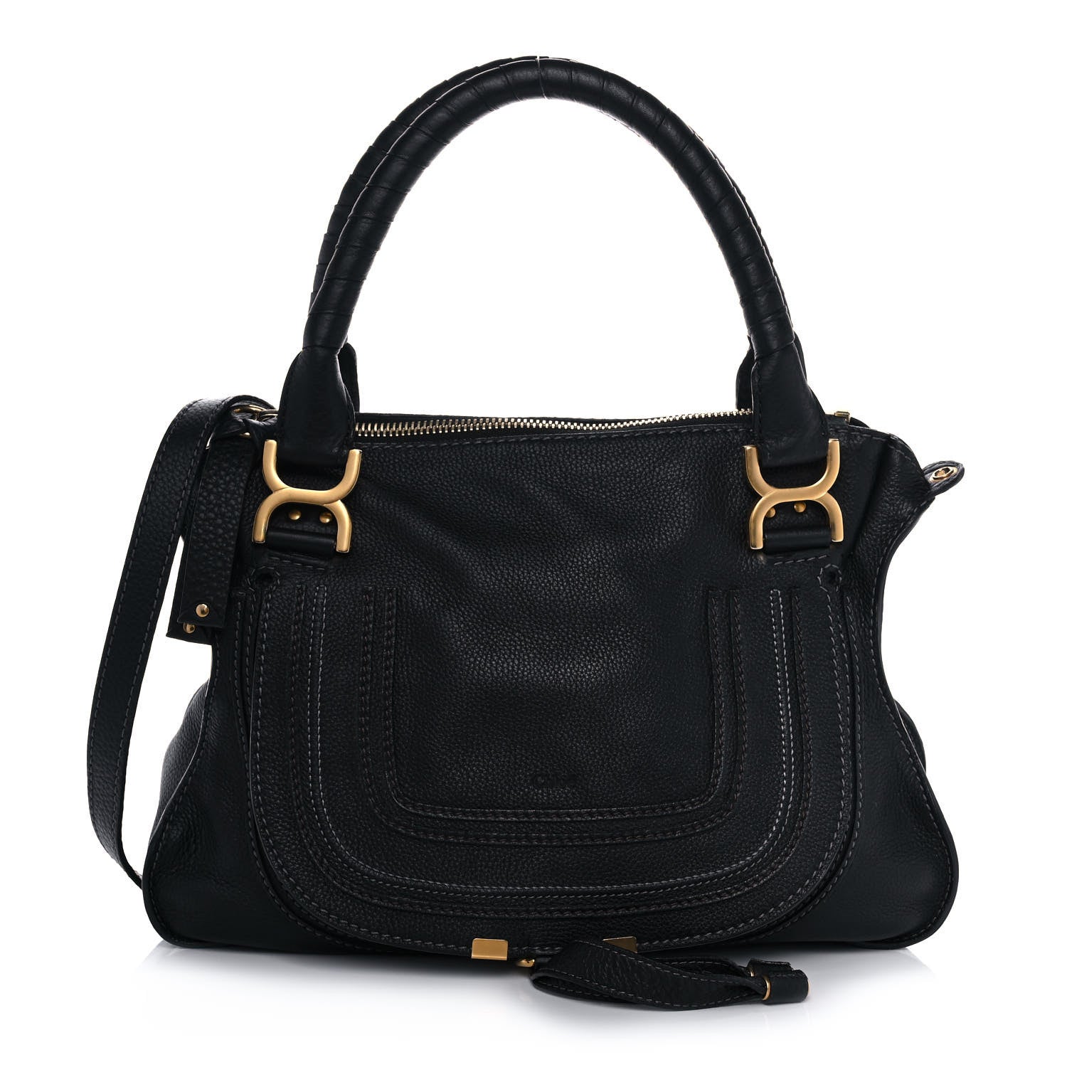 Chloe Calfskin Medium Marcie Satchel Black 1 of 10
