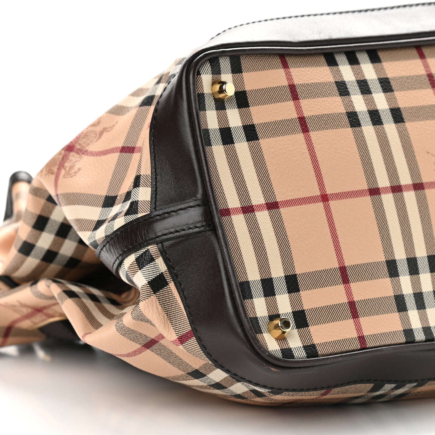 Haymarket Check Medium Golderton Tote Chocolate
