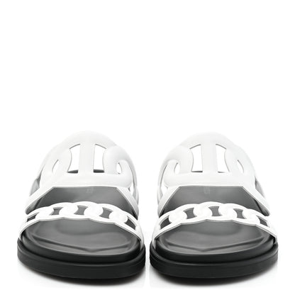 Hermes Nappa Womens Extra Sandals 36.5 White 2 of 9