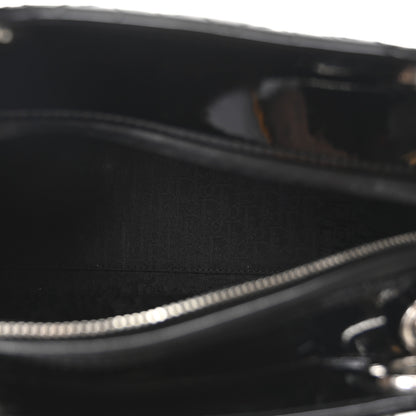 Christian Dior Patent Cannage Medium Lady Dior Black 5 of 10