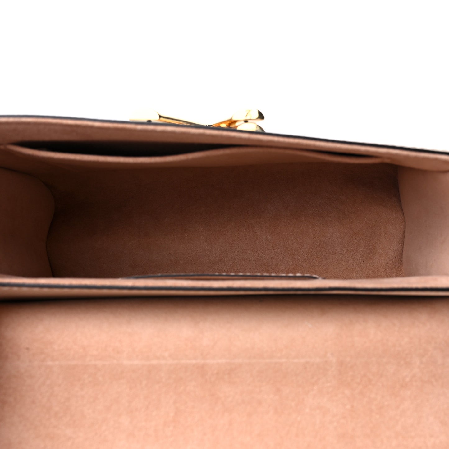 Epi Twist Top Handle Shoulder Bag MM Beige Camel