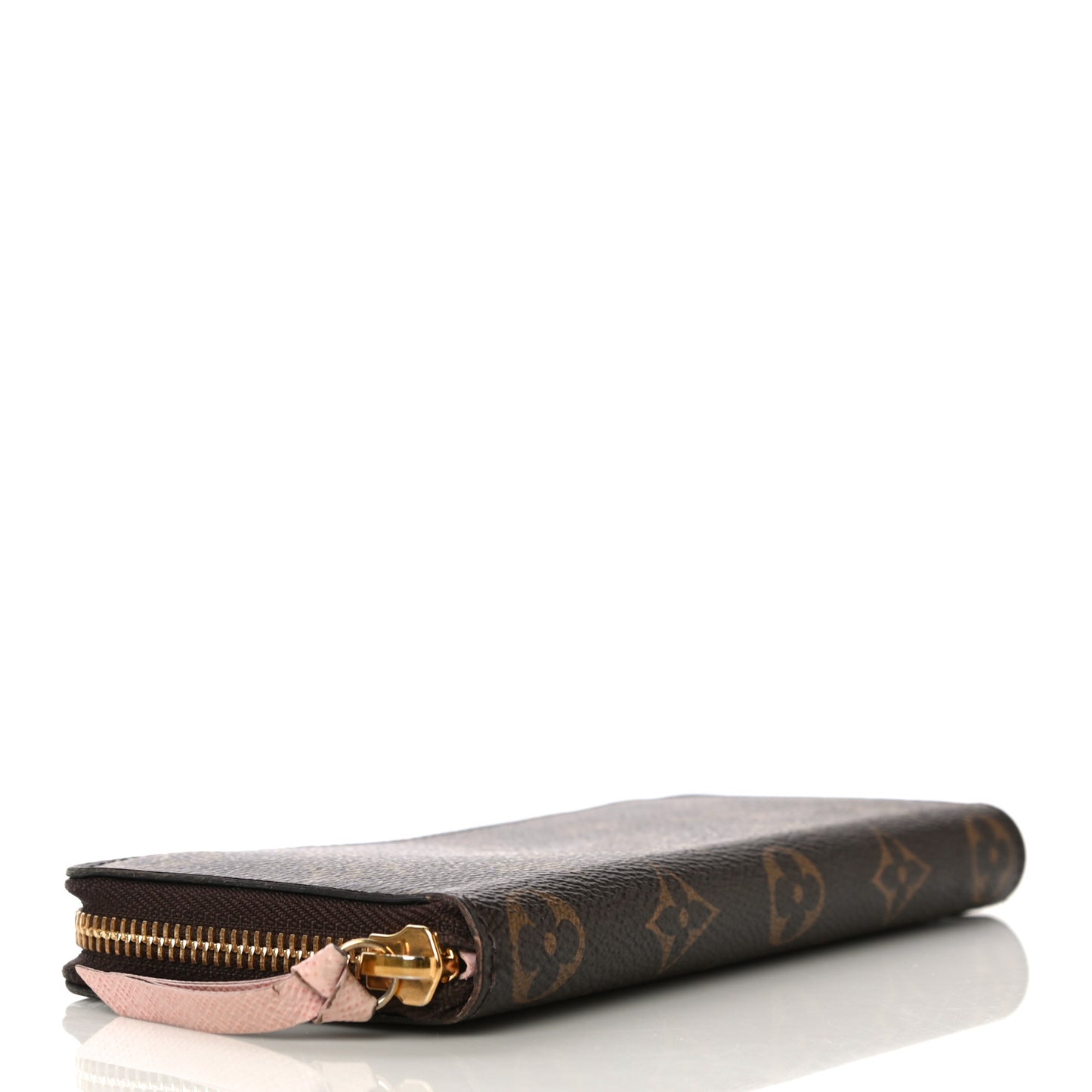 Monogram Clemence Wallet Rose Ballerine