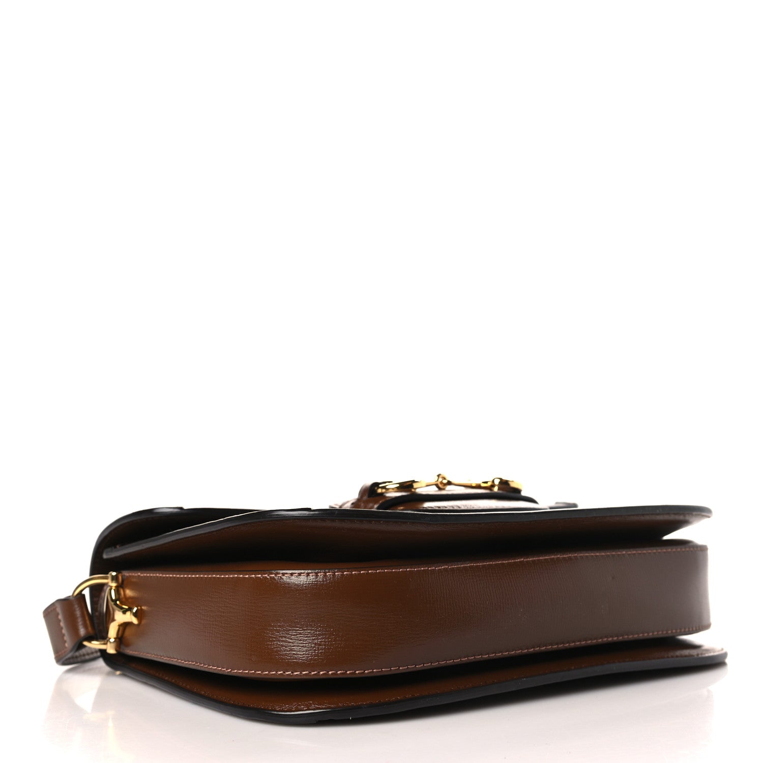 Gucci GG Supreme Monogram Horsebit 1955 Shoulder Bag Beige Brown Sugar 4 of 9