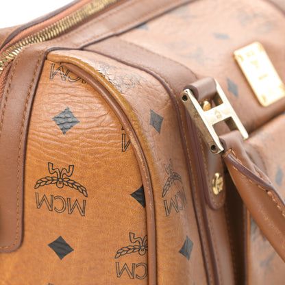 MCM Visetos Satchel Cognac 16 of 18
