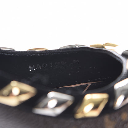Louis Vuitton Calfskin Monogram Eldorado Pumps 37 Cacao 8 of 9