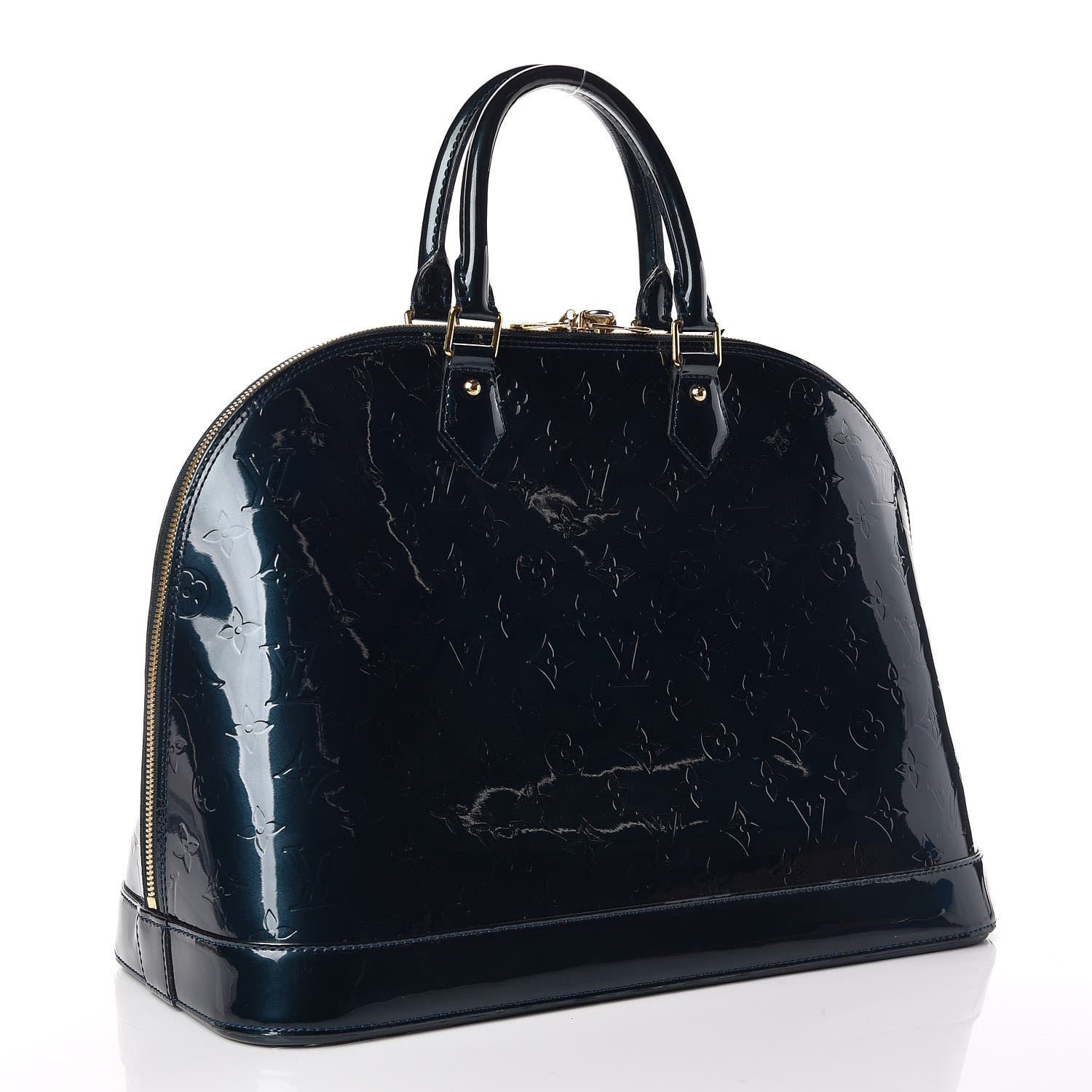 Louis Vuitton Vernis Alma GM Blue Nuit 3 of 9