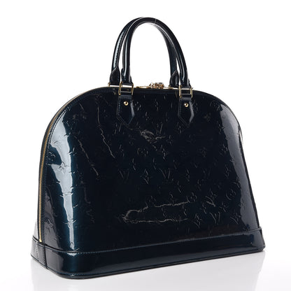 Louis Vuitton Vernis Alma GM Blue Nuit 3 of 9