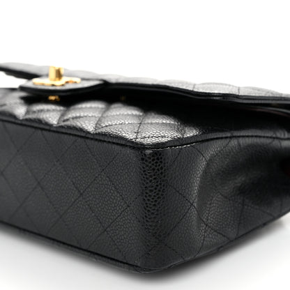 Chanel Caviar Quilted Medium Double Flap Black 10 of 10