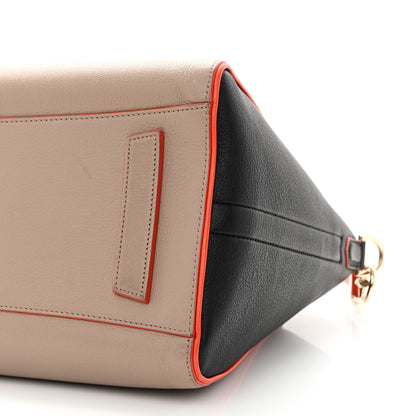 Givenchy Sugar Goatskin Medium Tri-Color Antigona Taupe Black Orange 10 of 17