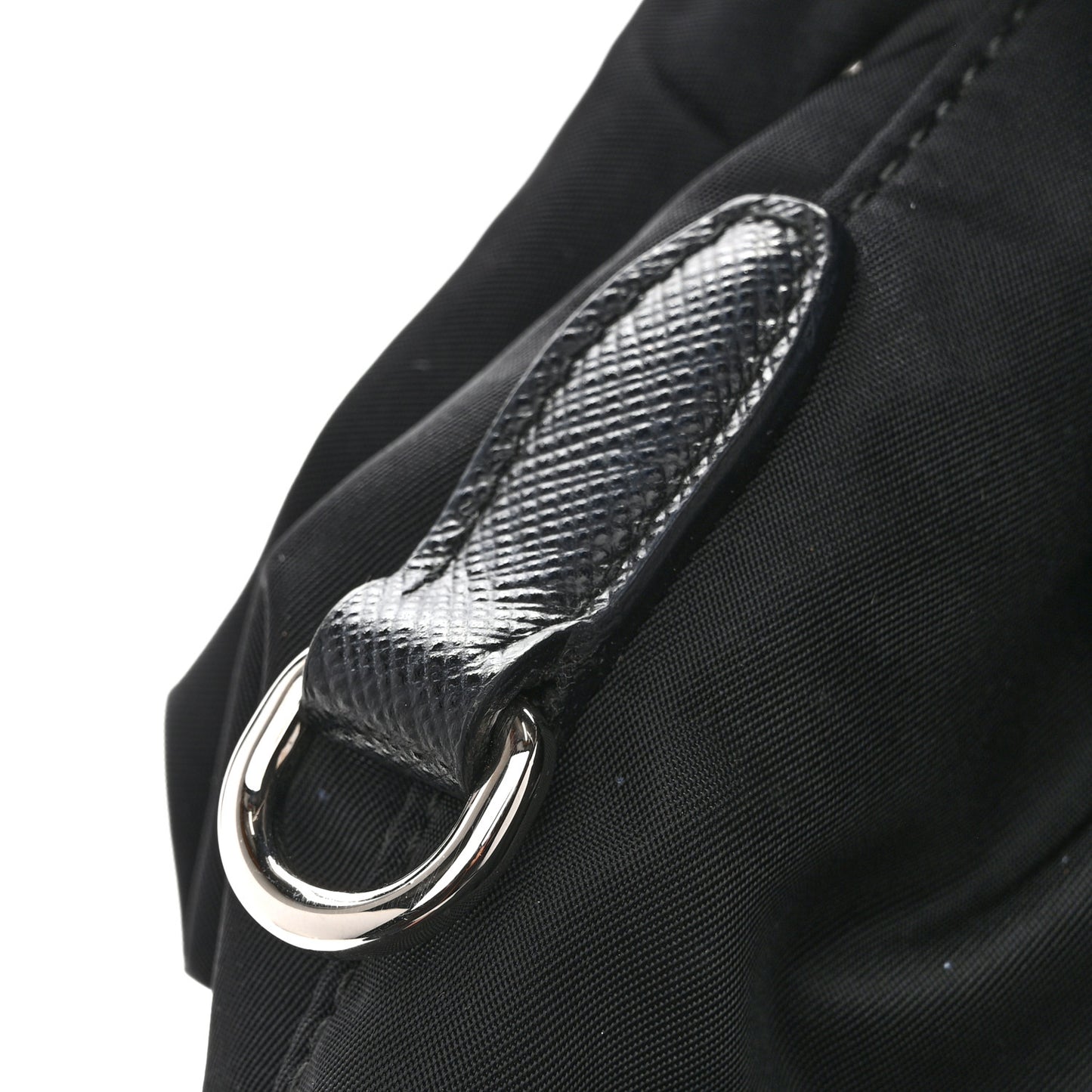 Re-Nylon Saffiano Medium Backpack Black