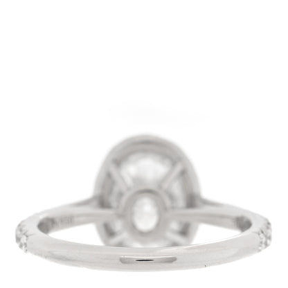Tiffany Platinum Diamond 1.06ct Soleste Oval Cut Halo Engagement Ring 46 3.75 3 of 7