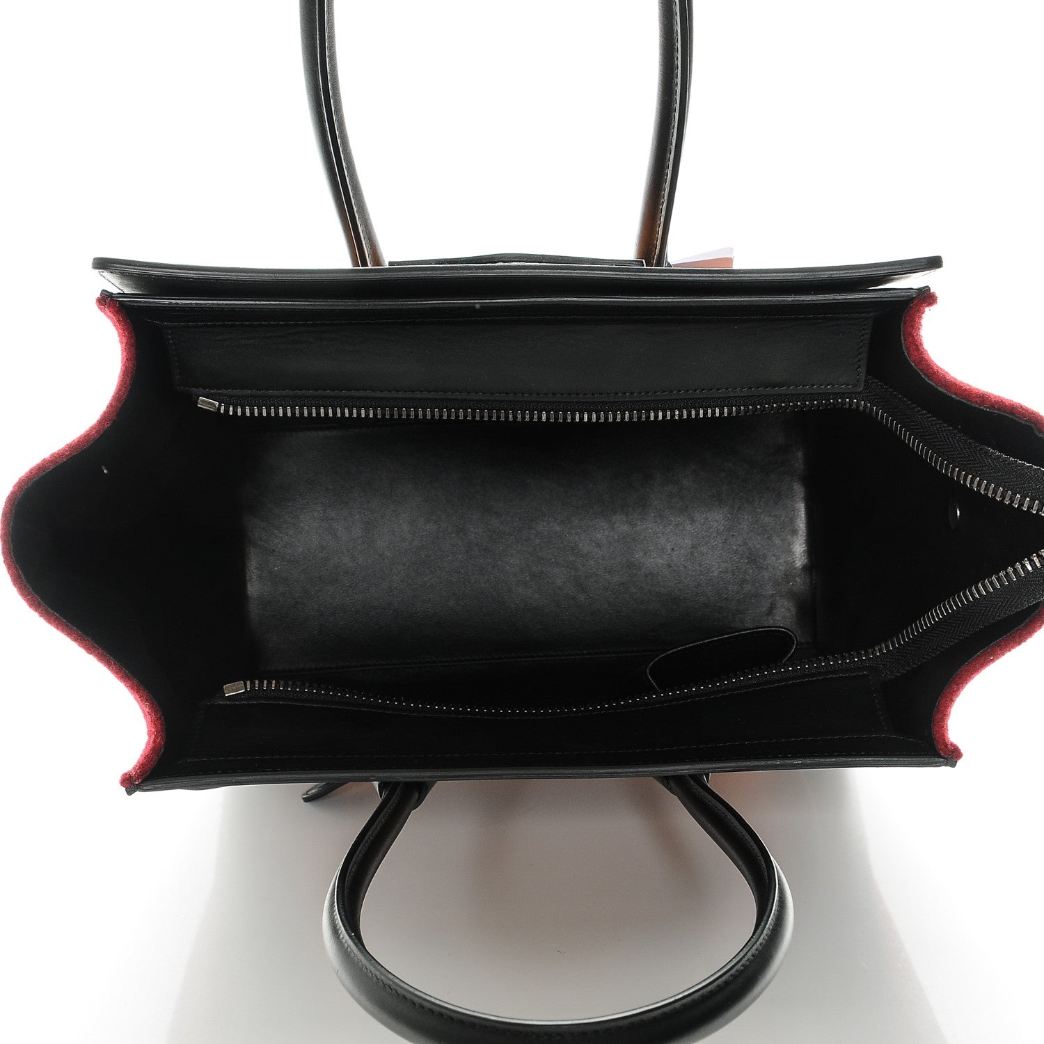 Celine Felt Smooth Calfskin Micro Tri-Color Luggage Orange 5 of 7