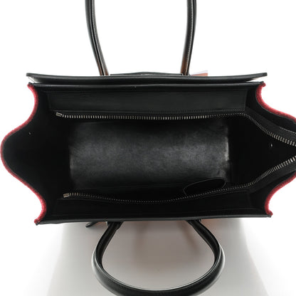 Celine Felt Smooth Calfskin Micro Tri-Color Luggage Orange 5 of 7