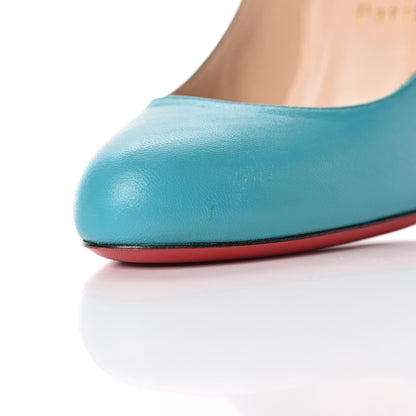 Christian Louboutin Calfskin Fifi 100 Pumps 37 Turquoise 10 of 10