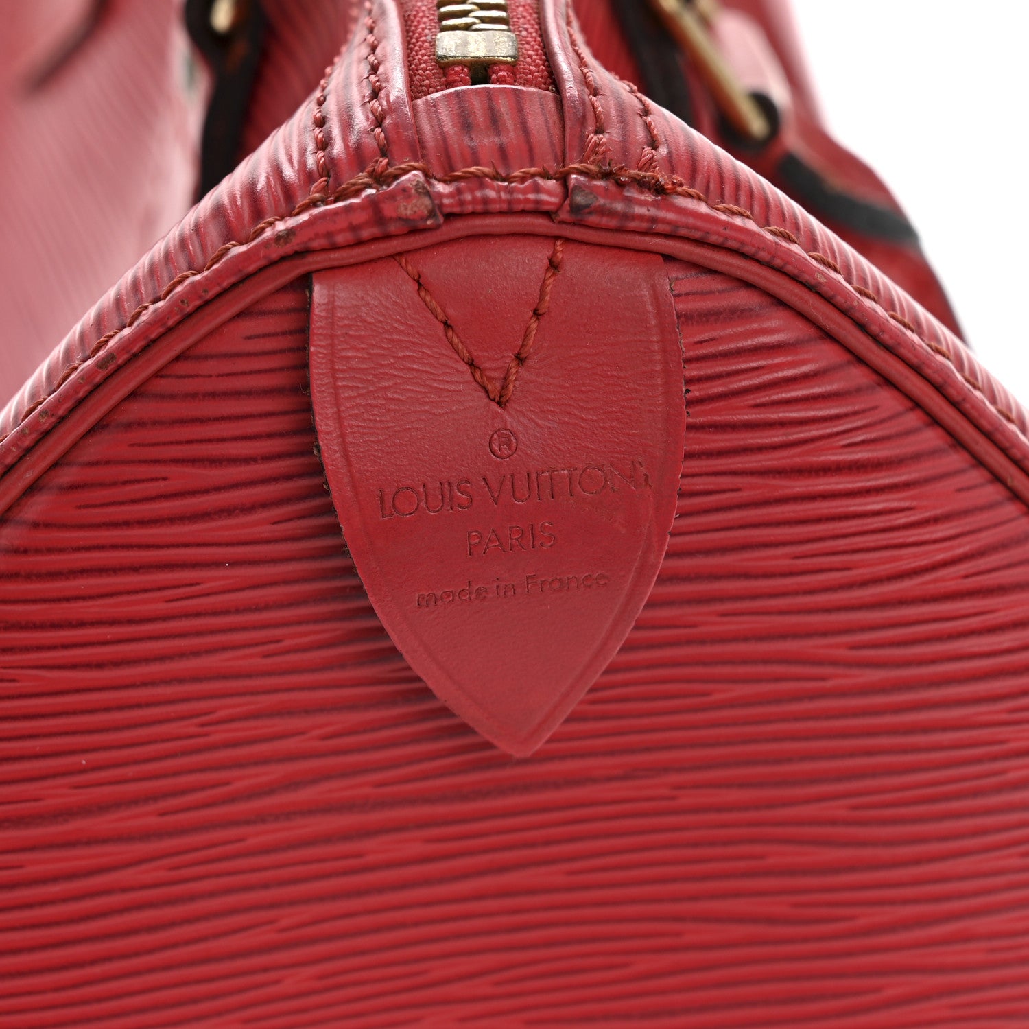 Louis Vuitton Epi Speedy 25 Castillan Red 6 of 12