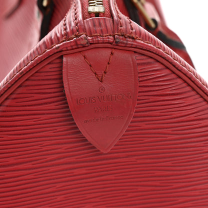 Louis Vuitton Epi Speedy 25 Castillan Red 6 of 12