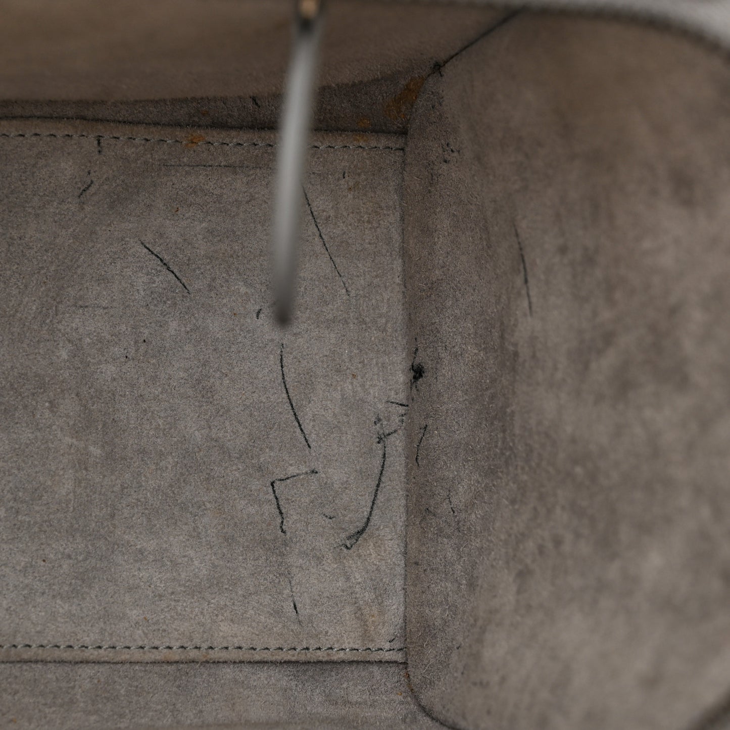 Drummed Calfskin Micro Luggage Sky