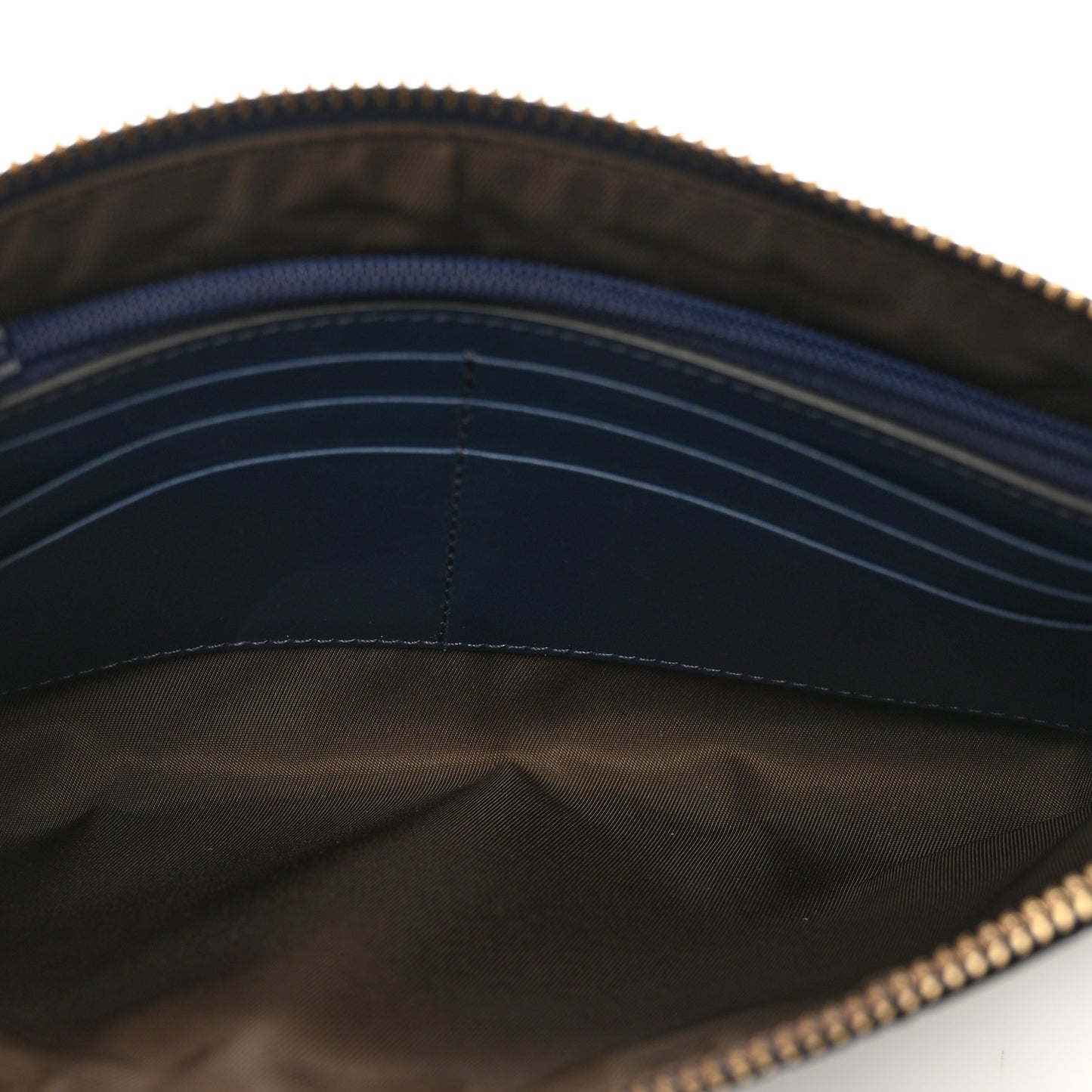 Guccissima Signature Wrist Wallet Blue Agata
