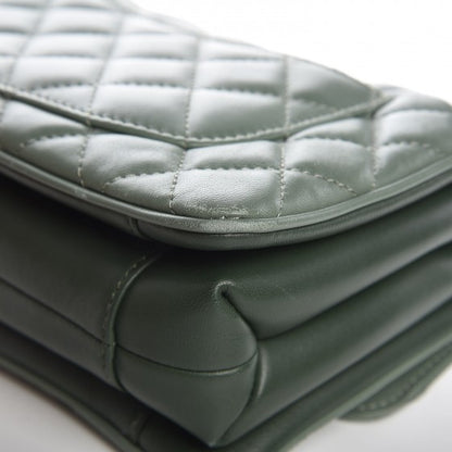 Chanel Lambskin Quilted Coco Vintage Flap Green 12 of 13