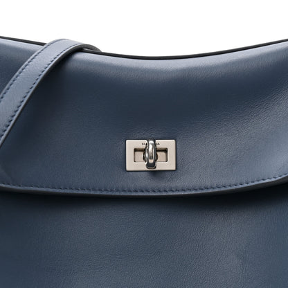 Balenciaga Natural Smooth Calfskin Medium Rodeo Top Handle Handbag Faded Dark Blue 9 of 13